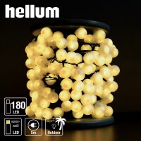 LED-Lichterkette mit Kugeln, 180 LEDs warm-weiß,...