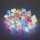 180-pcs. LED-Ball-Lightchain, coloured LEDs,  with Outdoor-Transformer, on barrel