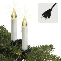 30-pcs LED-Topcandle-Lightchain Ivory warm-white LEDs,...