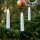LED-Filament-Riffelkerze, warm-weiß, klare Kerzen 8 V,  E10, 3er Blister