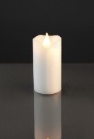 LED-Wax Candle , 9,5  cm high, 5,5 cm Ø, white,...