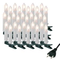 30-pcs..Topcandle-Lightchain, with drops, clear bulbs,...