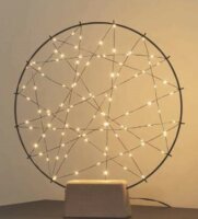 LED-Metal Dream Catcher 100  amber LEDs, Indoor-Transformer SOP