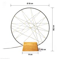 Traumfänger, Ø 35cm, 100 warmweiße LED,...