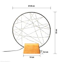 LED-Metall-Traumfänger, Ø 30cm, 80...