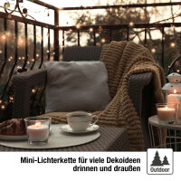 LED-Clusterlichterkette, 448 LEDs warm-weiß,  2cm Abstand, Außen-Transformator