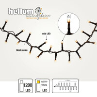 LED Cluster Lichterkette, 1200 LEDs warm-weiß,...