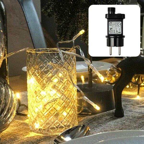 LED-Lichterkette, 120 LEDs ww, mit Timer, Außen-Transformator_576054_150759
