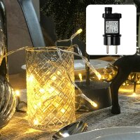 LED-Lichterkette, 120 LEDs ww, mit Timer,...