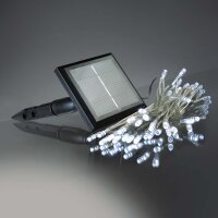LED-Solar-Lichterkette, 50 LEDs weiß