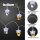 12-pcs. Lightchain with Acryl-Angel and Bells, warm-white, transparent cable, Indoor-Transformer