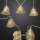 6-pcs. LED-Real Glass Lightchain, warm-white, transparent cable, battery-operated