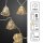 6-pcs. LED-Real Glass Lightchain, warm-white, transparent cable, battery-operated