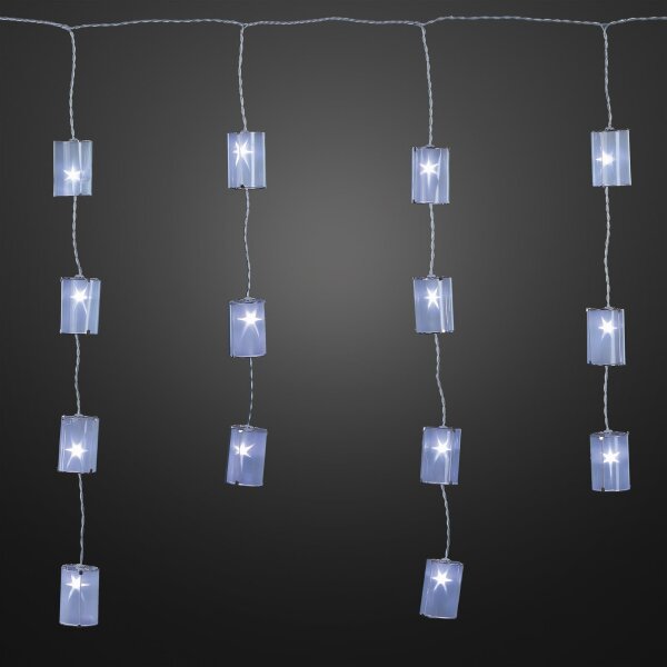 LED-Eislichtvorhang mit Holografie-Laternen, 28 LEDs w, Innen-Transformator