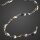 15-pcs. LED-Lightchain with silver spirals, warm-white, transparent cable, battery operated