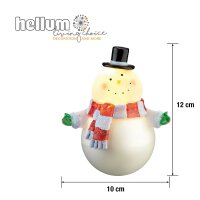 LED-Schneemann mit Bewegungssensor, 1 LED ww, batteriebetrieben