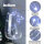 20-pcs. LED-Lightchain, blank coated wire,  cold white LEDs,  battery operated