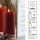 LED-Wachskerze, rot, 9,5x5cm, LED gelb, batteriebetrieben