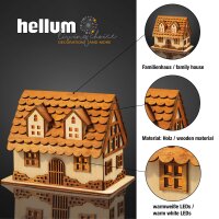 LED wooden half-timbered house