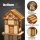 LED wooden half-timbered house 11.5 x 9.5 x 16.5