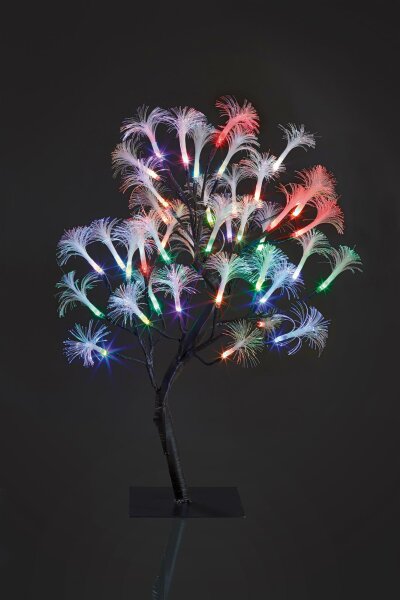 LED-Baum mit Fiberoptikblüten, RGB
