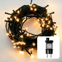 40-pcs. LED-Lightchain, classic warm-white, Outdoor-Transformer