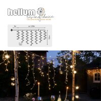 240-tlg. Icicle Curtain, warm-white LEDs, Outdoor-Transformer