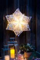 LED-Stern mit Schneeflockendesign weiß, 60cm, mit...
