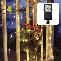 LED-Lichterkette "Tauperlen", Quick Lights, 240 LEDs warm-weiß, superhelle Ausführung für 180cm Baum