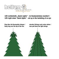 LED-Lichterkette "Quick-Lights" Standard ,10 Stränge, 220 LEDs wam-weiß, 1,8m, Außen-Transformator