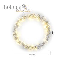 LED-Decowreath, 80 LED warm-white, 30 cm Ø, Outdoor Trafo