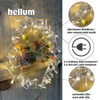 LED-Decowreath, 80 LED warm-white, 30 cm Ø, Outdoor Trafo