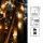 180-pcs. LED-Ball-Lightchain, warm-white LEDs, black cable, with Timer, Outdoor-Trafo