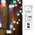180-pcs. LED-Ball-Lightchain, coloured LEDs, black cable, Timer, Outdoor-Transformer