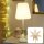 LED Paper Lamp white (Ø 22 cm) mit Paperstar white (Ø 36 cm) to change, E14, with bulb