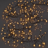 144-pcs. LED-Cluster-Lightchain, warm-white, 8 functions, Outdoor Transformer