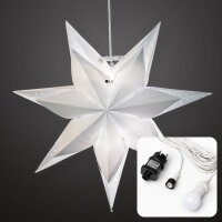 LED-Outdoor Papierstern doppellagig weiß 40cm E14