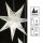 LED Paper Star double layered white 63 cm E14, Outdoor Plug