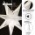 LED Paper Star double layered white 63 cm E14, Outdoor Plug