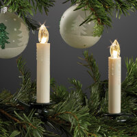 Kerzen kabellos, warm-weiß,  5er Erweiterung, klare Flamme