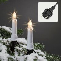 20-pcs. Topcandle-Lightchain, clear bulbs, with EU-Plug, for outdoor