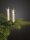 Riffelkette mit Tropfen elfenbein, 15 Lampen klar,  für innen, teilbarer Stecker