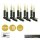 10-pcs. Smallshaftcandle-Set, clear bulbs, indoor, detachable plug